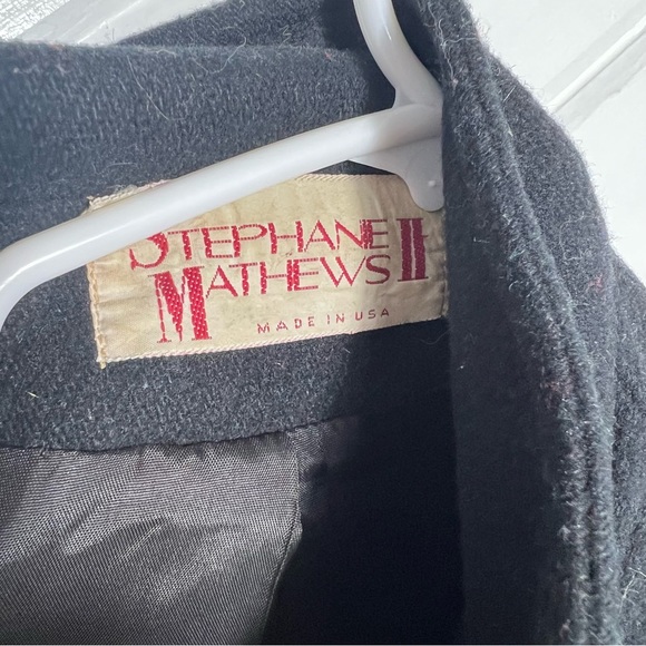 Stephanie Mathews Wool Coat Made in USA Vintage 1990s - Picture 6 of 6